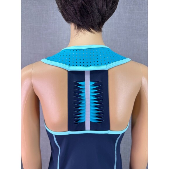 Title Nine T9 Twisted Sister Racerback Active Dress Women's Size S Blueprint - Picture 9 of 11